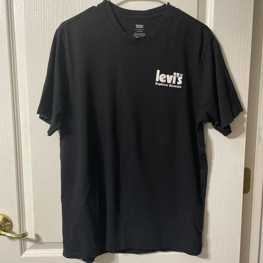 Levi's Black Short Sleeve Tees Casual Style